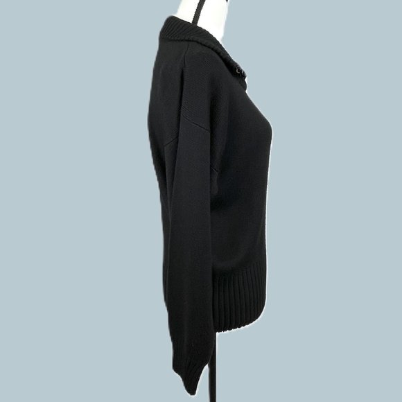 Meister Warm and Cozy Pullover Sweater, Black, Medium - Picture 4 of 6